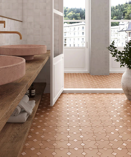 Kasbah Taco Dot Porcelain Tile Matte 1X1