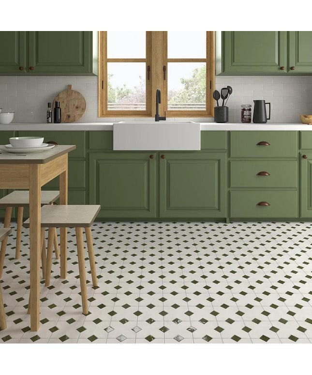 Kasbah Taco Dot Porcelain Tile Matte 1X1
