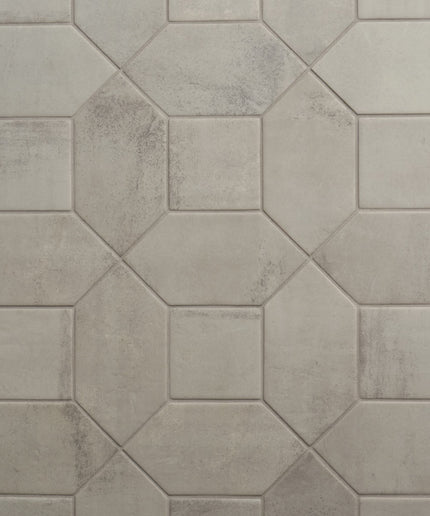 Hexagonal tile pattern in gray tones