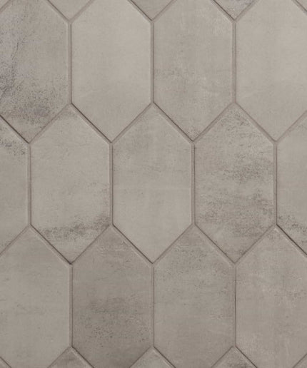 Hexagonal tile pattern with a neutral color palette