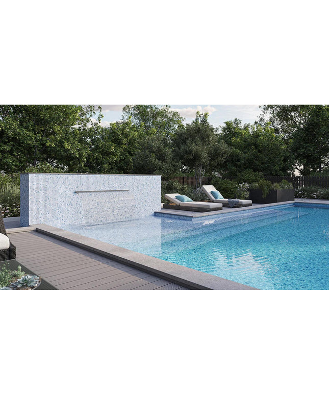 Straight Set Nuance Glass Mosaic Tile 1x1