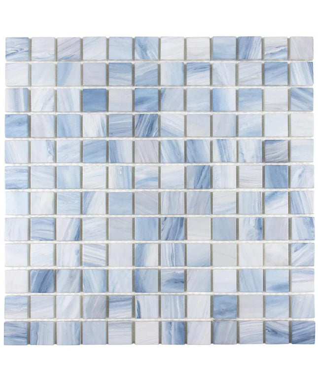 Straight Set Nuance Glass Mosaic Tile 1x1