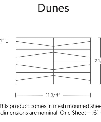 Dunes Dimensional Wall Tile Honed