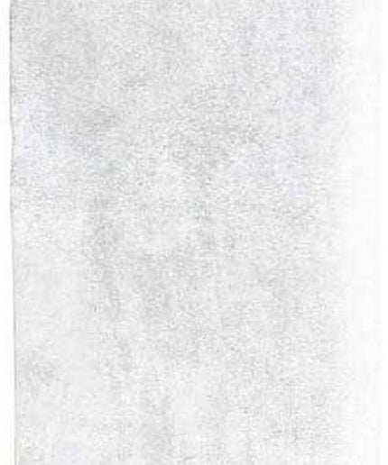Rectangular white rug with a subtle pattern on a plain background
