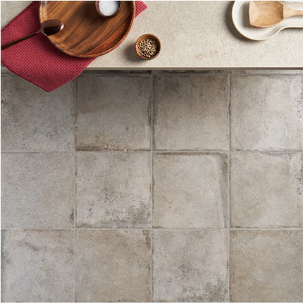 caruso travertine look porcelain tile matte 12x12 Square Olimpia