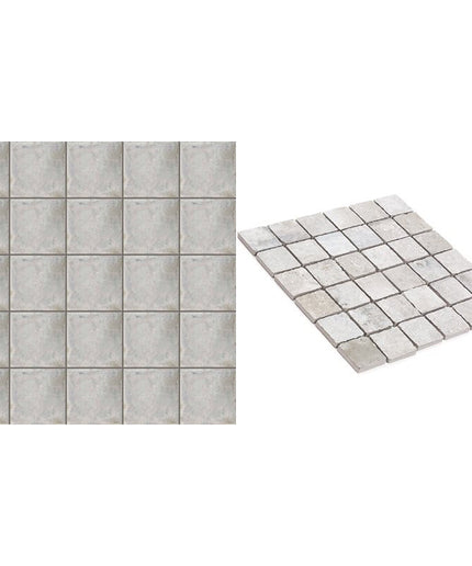 caruso travertine look mosaic tile matte 2x2 Mosaic Olimpia