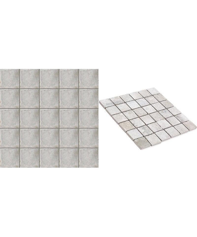 caruso travertine look mosaic tile matte 2x2 Mosaic Olimpia