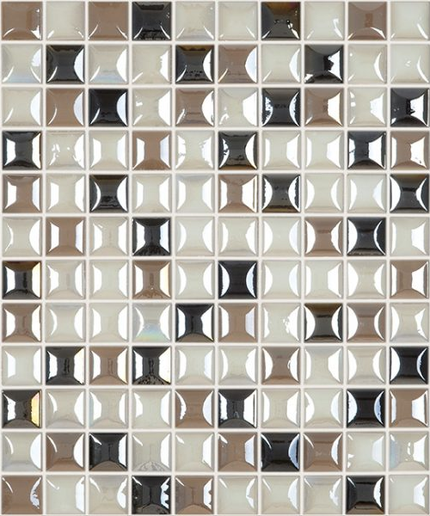 edna squares glass mosaic 1x1 Edna Squares Elegant