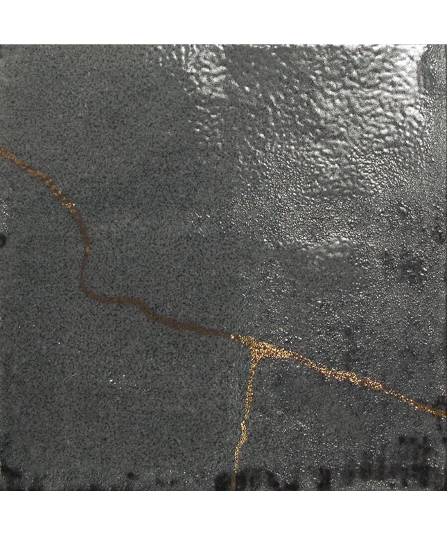 Close-up of a textured dark surface with a gold line