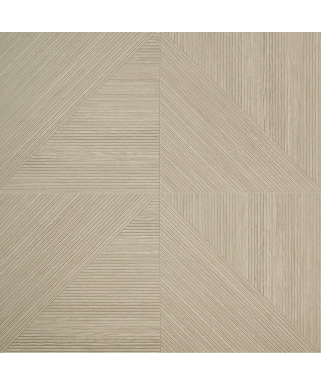 Beige wood-patterned tile with a herringbone design