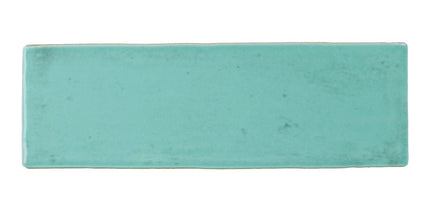 Glossy aquamarine rectangular ceramic tile for kitchen backsplash or bathroom decor