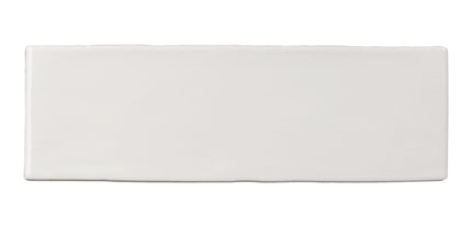 Glossy white rectangular ceramic tile, 2x6 inch, for backsplash or bathroom walls