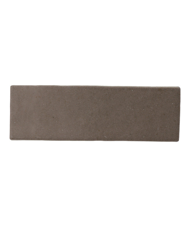 Rectangular matte brown ceramic tile for kitchen backsplash or bathroom accent