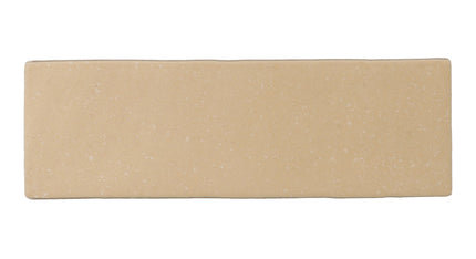rectangular beige ceramic tile with natural matte finish, ideal for backsplash or bathroom walls