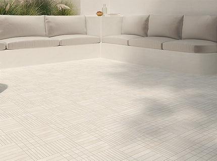 raster porcelain tile fine lines matte 6x6 Chalk Fine Lines