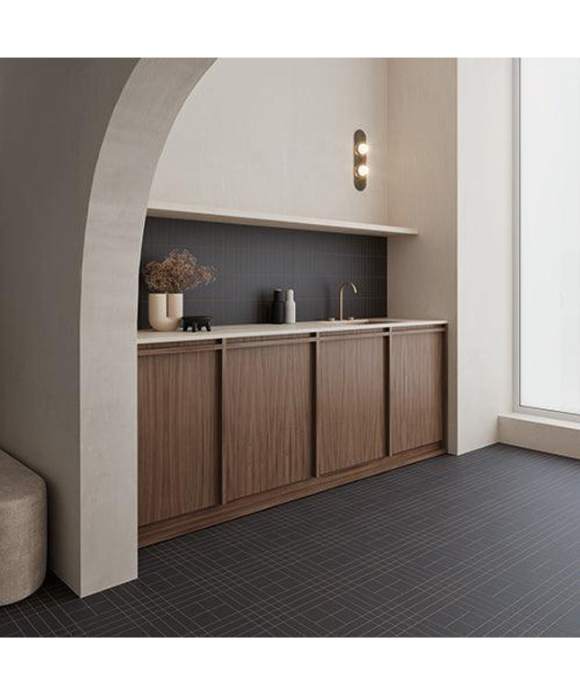 raster porcelain tile lines matte 6x6 Basalt Lines