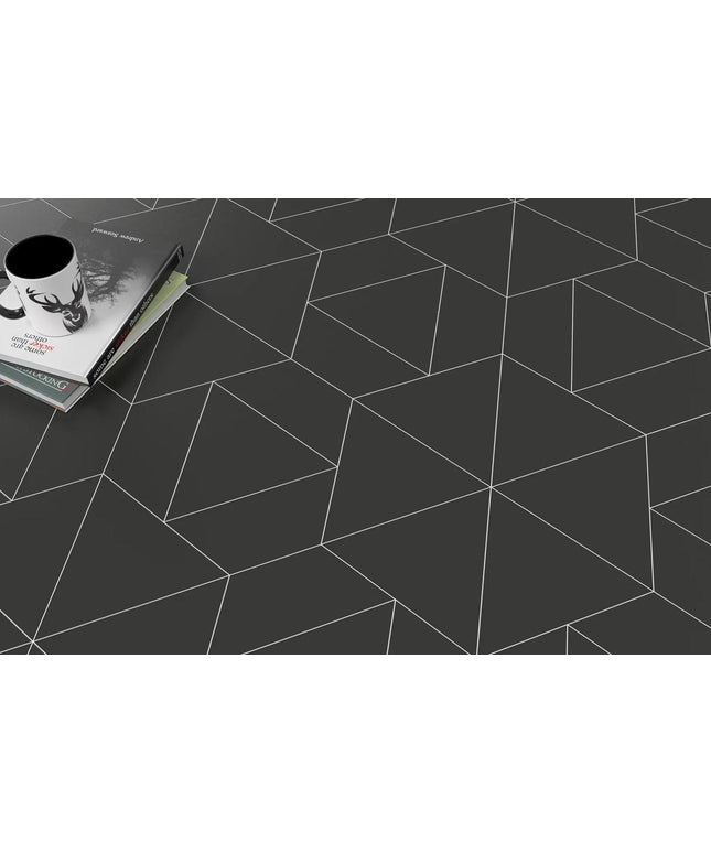 floor tiles porcelain matte 4x9 Trapezium Graphite