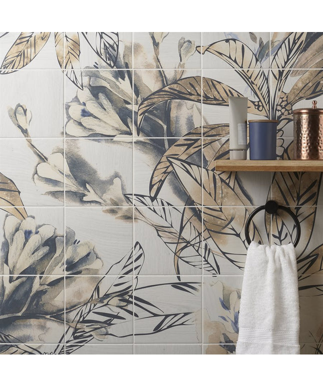 Angela Harris Florista Mural Porcelain Tiles 8x8