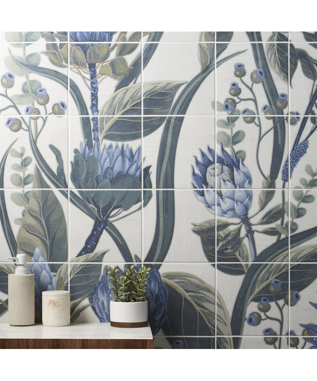 Angela Harris Florista Mural Porcelain Tiles 8x8