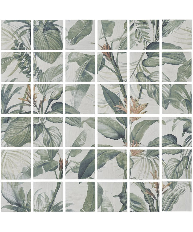 Angela Harris Florista Mural Porcelain Tiles 8x8