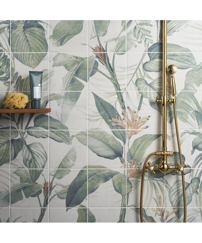 Angela Harris Florista Mural Porcelain Tiles 8x8