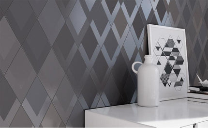flow diamond decor porcelain tile 5 5x9 5 Flow Diamond Decor Old Rose