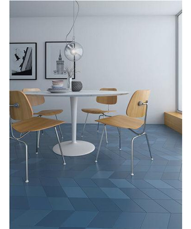 flow diamond porcelain tile 5 5x9 5 Flow Diamond Blue