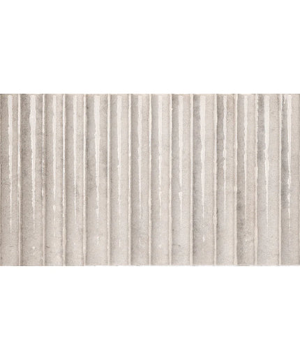 Rectangular area rug with a striped pattern on a white background