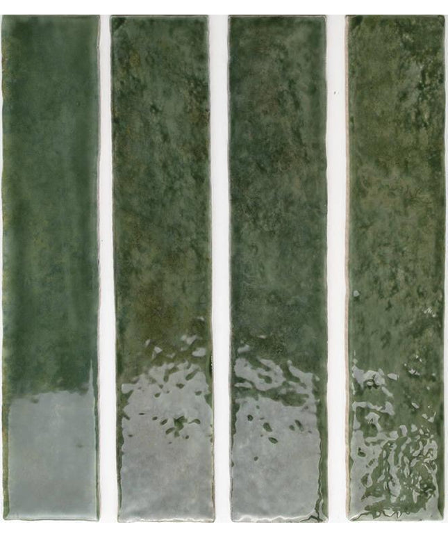 potters ceramic tile glossy 2x10 Forest