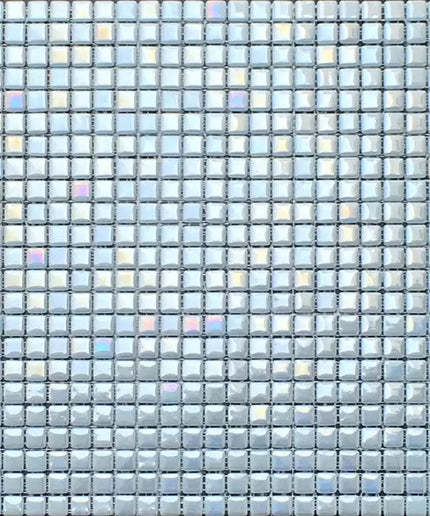 fireglass squares glass mosaic 1x1 