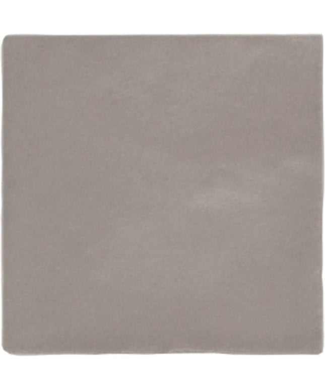 French grey matte 5x5 ceramic tile with smooth finish, ideal for floor or backsplash