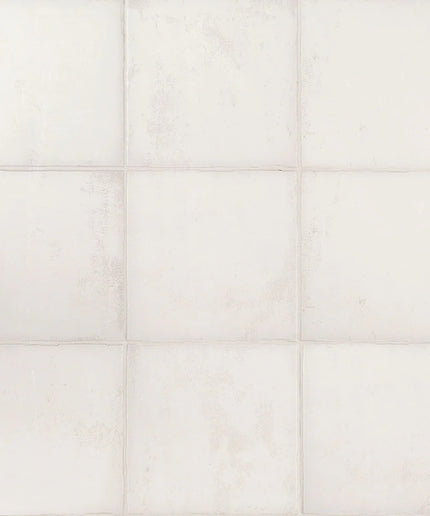 White square tiles arranged in a grid pattern