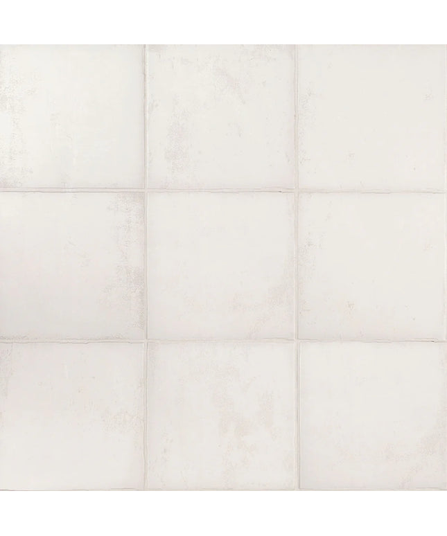 White square tiles arranged in a grid pattern