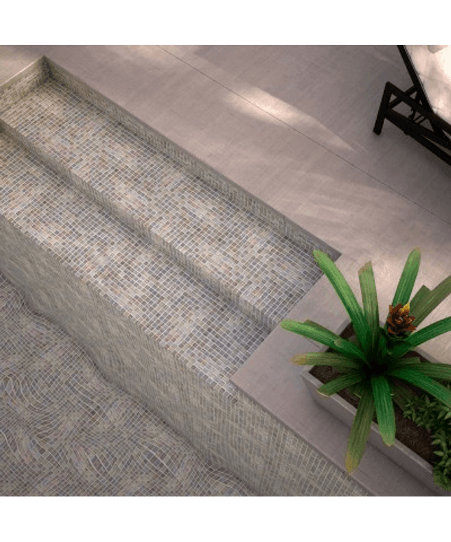 fusion squares glass mosaic tile 1x1 