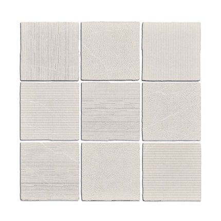 gea porcelain tile carved 4 7x4 7 GEA Carved Linen