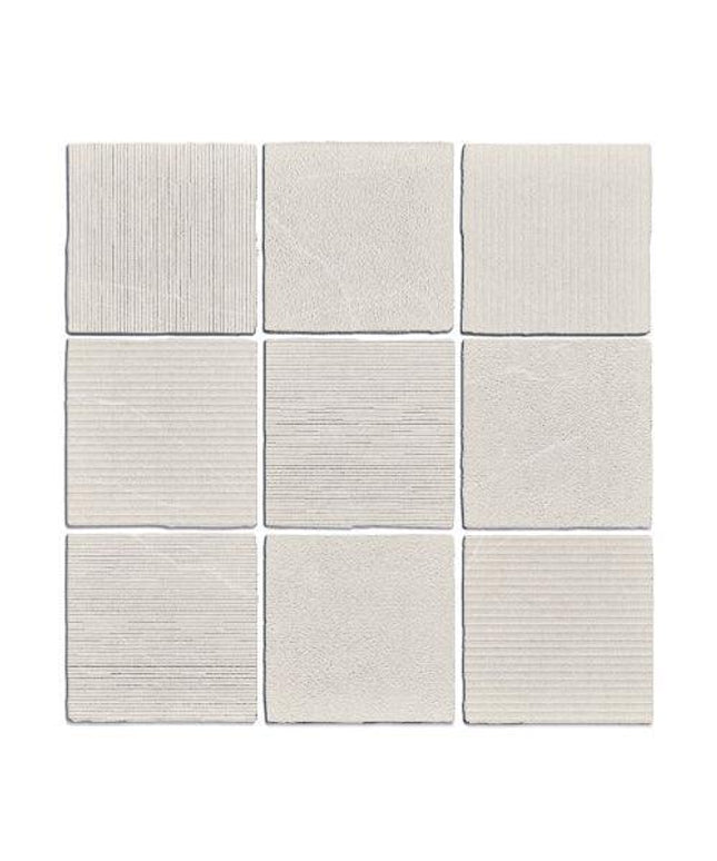gea porcelain tile carved 4 7x4 7 GEA Carved Linen