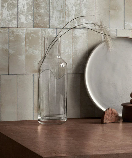 zellige 2x6 subway gleeze tile beige walls