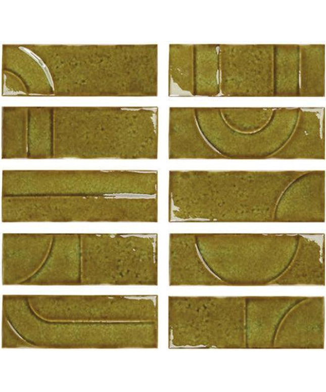 hammer decor subway tile gloss 2x6 Decor Emerald