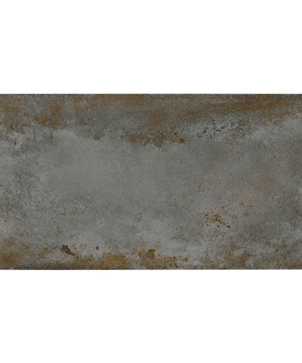 Rectangular tile with a textured, brownish-gray surface on a white background