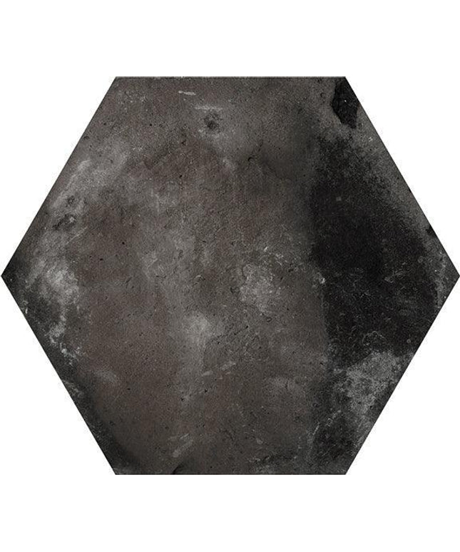 cottage porcelain hexagon tile 5 5x6 3 Hex Graphite
