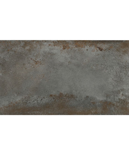 Rectangular tile with a textured, brownish-gray surface on a white background