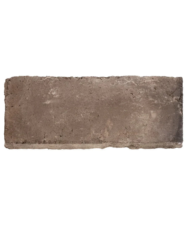 Rectangular stone tile on a white background