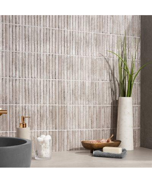 bryn fluted ceramic tile glossy 3d 6x12 Fluted Red 3D