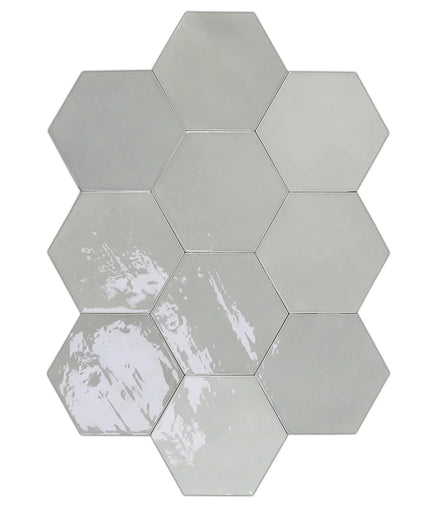 Zellige Hexagon Tile Glossy 4x5