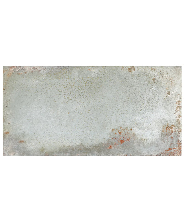 Rectangular stone tile with a textured surface on a white background