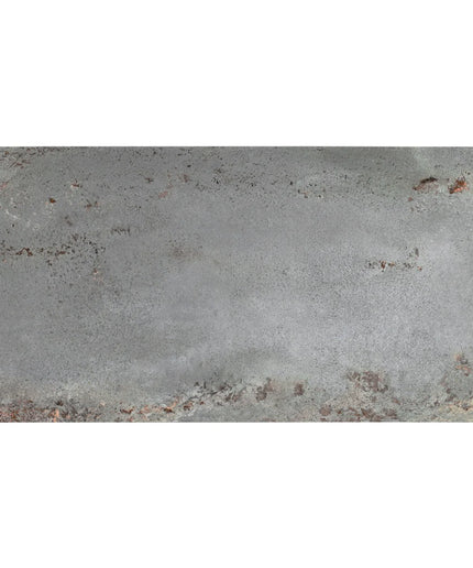Rectangular tile with a textured gray surface on a white background