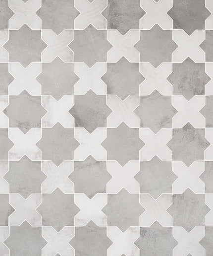 Malta Star & Cross Porcelain Tile Matte 6x6