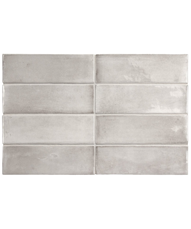 Gray concrete tiles arranged in a grid pattern on a white background