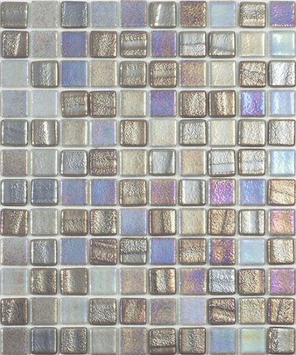 fusion squares glass mosaic tile 1x1 grey fusion squares