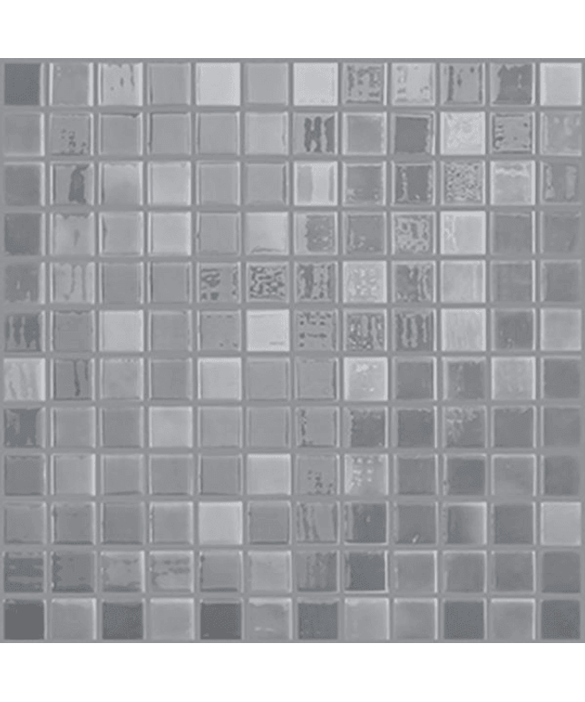 lux squares glass mosaic 1x1 grey lux squares